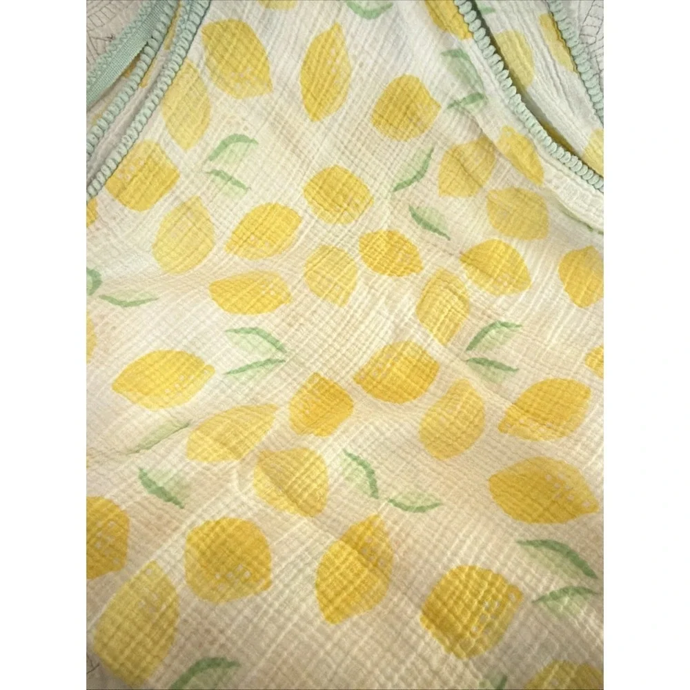 2 Cloud Island Baby Swaddle Muslin Blankets Lemon, Loved Pink, Pom Pom‎ Trim